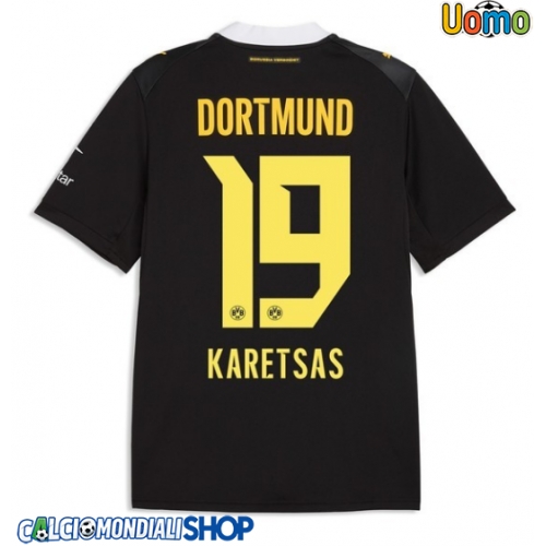 Maglie da calcio Borussia Dortmund Konstantinos Karetsas #19 Seconda Maglia 2026-27 Manica Corta